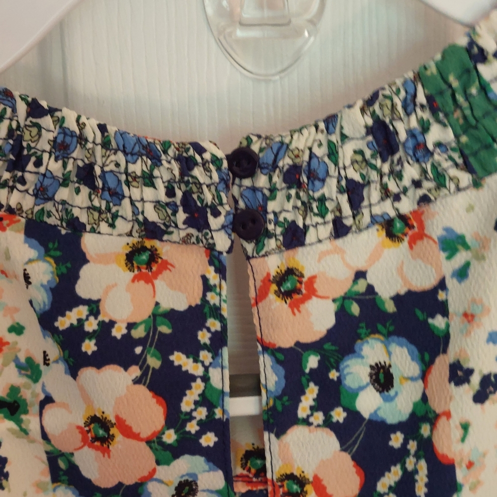 Zara Basic Cold Shoulder Patchwork Dress Size S - image 6